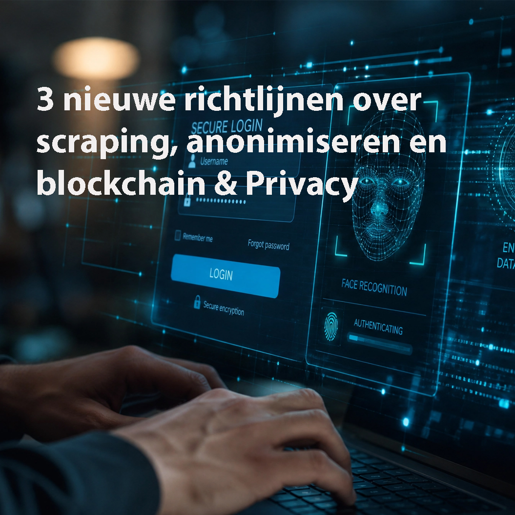 3 nieuwe richtlijnen over scraping, anonimiseren en blockchain &amp; Privacy