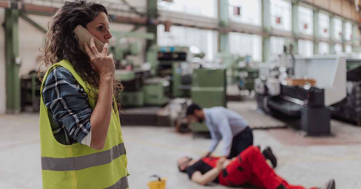 Minder werknemers met een arbeidsongeval